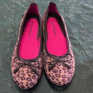 Hush Puppies Pink Animal Print Ballet Flats
